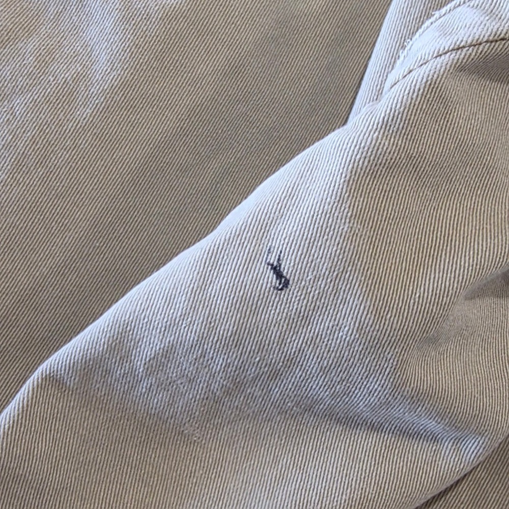 Lucky Brand 121 Heritage Slim Chino Pants Men 30x26 Tan Khaki Straight Leg Twill - Picture 12 of 12